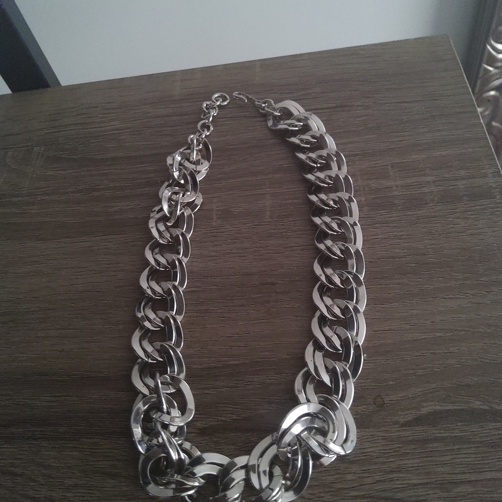 Chunky Silver Chain Necklace